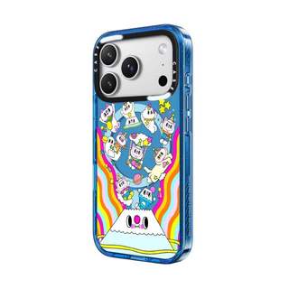 CASECASE X BLOOM IN FUJIYAMA Ốp lưng màu đen / xanh da trời / hồng Bộ sưu tập kẹo Fizz Màu sắc trong suốt cứng từ tính Vỏ tác động cho Apple IPhone 13 14 15 16 17Pro Max Plus Có hộp