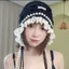 PYCOU Dệt Kim Ngọc Trai Ren Beanies, Mũ Hoa Rỗng Thoáng Khí Mềm Mại, Thời Trang Dệt Kim Tay Viền Phong Cách Bohemian Mũ Móc Dành Cho Nữ Sinh Viên Bé Gái