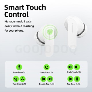 Tai nghe không dây GOOJODOQ Bluetooth 5.3, kết nối ổn định, điều khiển phát nhạc và trả lời cuộc gọi, thời lượng pin dài