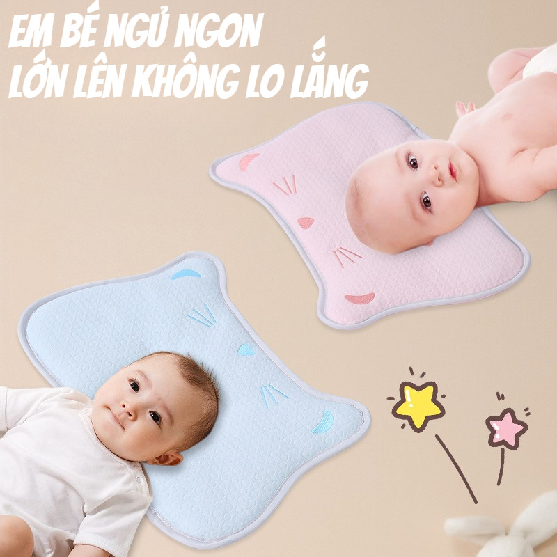 Gối Ngủ Cho Bé Sơ Sinh Thấm Hút,Thiết Kế Thoáng Khí,Dễ Giặt Và Nhanh Khô,Đảm Bảo Giấc Ngủ Cho Bé