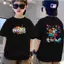 trẻ em dễ thở, cổ tròn, Roblox, in anime, Áo phông V2, tay ngắn, co giãn, [COD] nội địa