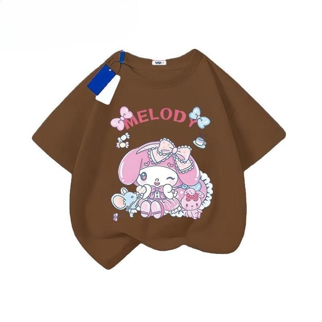 mịn mềm thoải mái in xinh xắn Áo thun 100% cotton nữ 2025