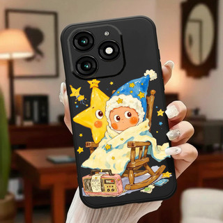 Dành Cho ltel A50 A56 A56 Pro Itel A70 S23 S23 Plus Ốp Lưng Silicon Ngôi Sao Vàng Mềm Vỏ Điện Thoại Chống Sốc