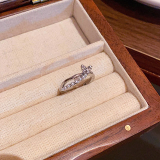 Nhẫn bướm zircon ngọc trai có thể điều chỉnh, thiết kế nhiều lớp, phong cách đơn giản sang trọng