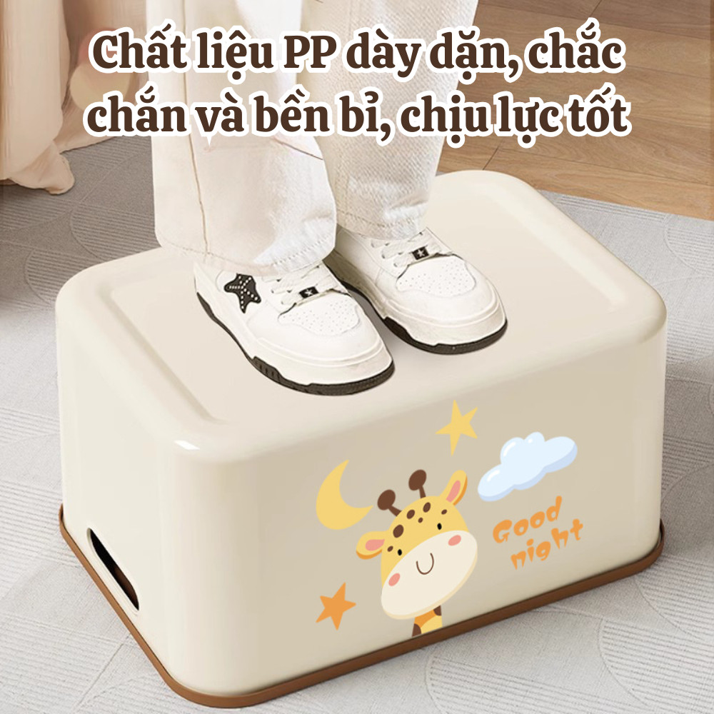 Hộp Nhựa Đựng Đồ Có Nắp Hình Hươu Dễ Thương, Thùng Đựng Quần Áo, Đồ Chơi, Đa Năng