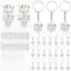 QIUWU 20 Bộ Quà tặng đánh giá cao đội ngũ Móc khóa Acrylic với thẻ truyền cảm hứng Túi quà tặng làm việc theo nhóm số lượng lớn cho dự án công việc thể thao.