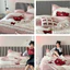 Bộ vỏ chăn ga 4 món chất Cotton Memminbedding luxury kết hợp với kỹ thuật may độc đáo của Hàn Quốc.