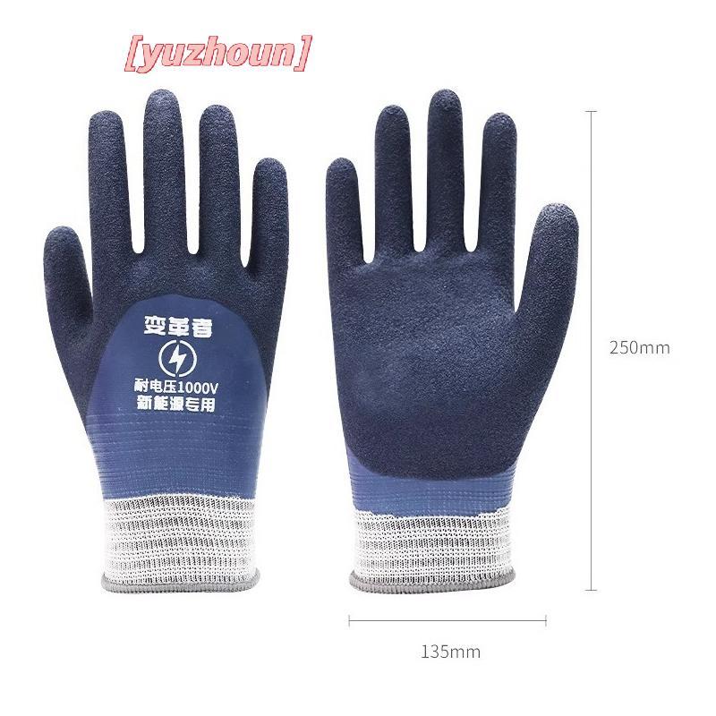 [yuzhoun] 1 Cặp Găng Tay Cách Nhiệt Cao Su 1000V Điện Áp Chịu Được Để Bảo Trì Điện Găng Tay Cách Điện Nhà Và Xây Dựng