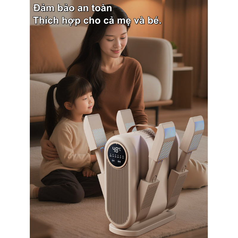 Máy Sấy Giày UV Diệt Khuẩn,Sấy Nhanh 48°C, Tiết Kiệm Điện, Khử Mùi Hiệu Quả - Dùng Gia Đình
