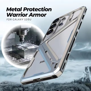 [JLK] Ốp lưng giáp kim loại sang trọng cho Samsung Galaxy S26 Ultra S25U Vỏ bảo vệ chống rơi cấp quân sự Vỏ bảo vệ làm mát Funda