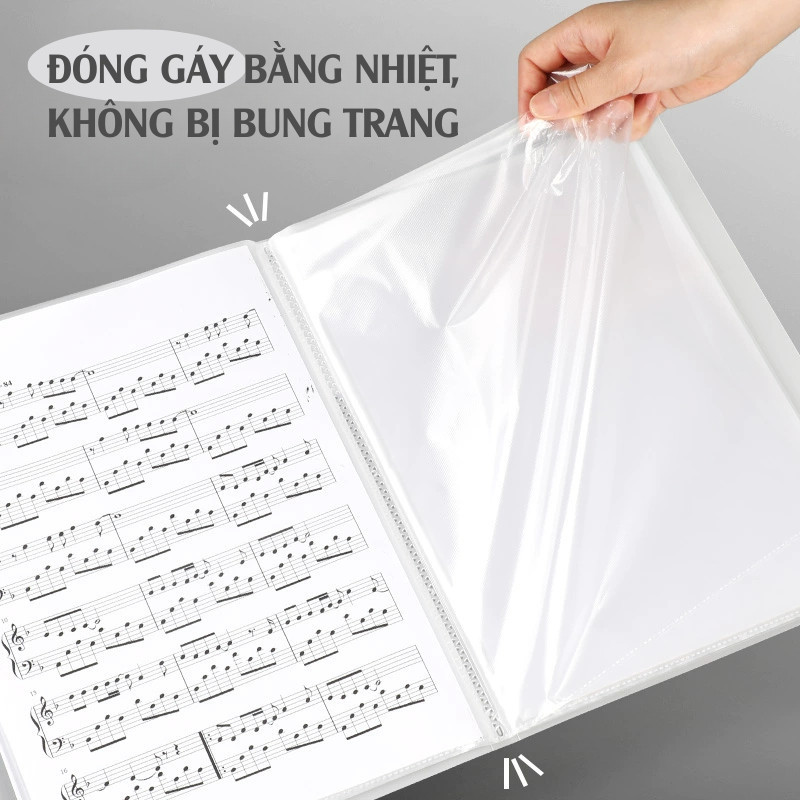 Sổ lưu trữ tài liệu nhiều ngăn PP Vật liệu PP Dụng cụ văn phòng và học tập - Lưu trữ tài liệu nhạc