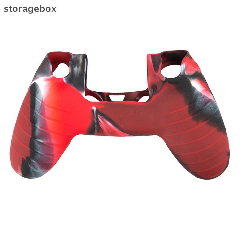 [Hộp lưu trữ] Vỏ bọc da bằng cao su silicon ngụy trang cho bộ điều khiển PlayStation 4 PS4 Đẹp