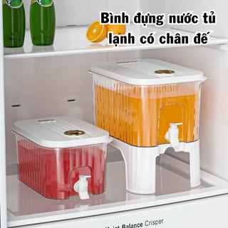 Bình Đựng Nước Tủ Lạnh Có Vòi Rót 3-9L MAISON Bình Nước Trà Trái Cây, Nước Ép Có Lõi Lọc Và Chân Đế Tiện Lợi