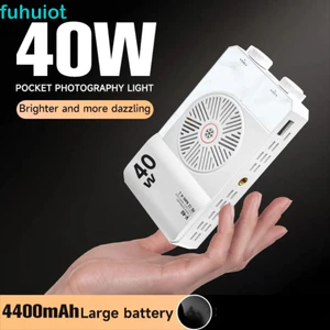 Đèn máy ảnh LED FUHUIOT RGB, Đèn Video LED Mini 40W 2800-9000K, Chế độ FX 8 có thể điều chỉnh đa chức năng có đèn chụp ảnh bỏ túi ba chân Studio ảnh