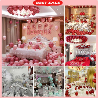 Set Bóng Bay Trang Trí Phòng Cưới, Bong Bóng Trang Trí Phòng Cưới, Tân Hôn DF41