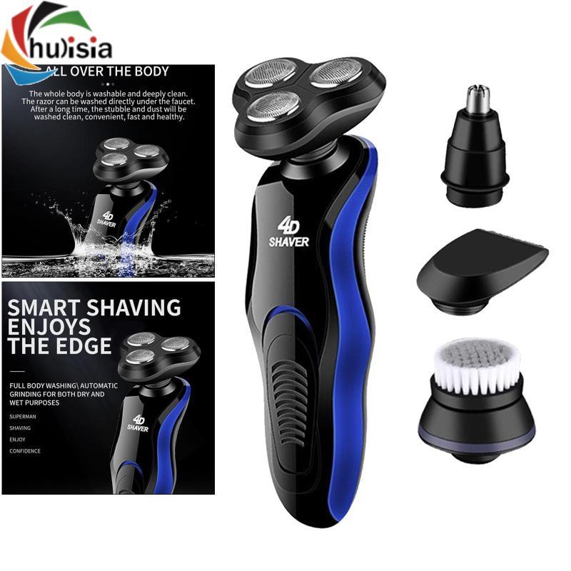 Máy cạo râu điện không dây USB 4D Máy cạo râu mặt ướt & khô cho