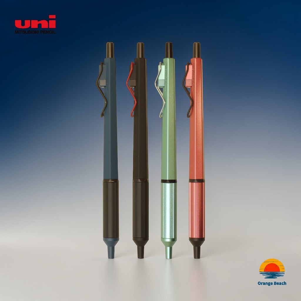 Uni Jetstream Edge 0.38mm/Bút Bi Ngòi Siêu Nhỏ/Thiết Kế Kim Loại Cao Cấp/SXN-1003-38/Japan