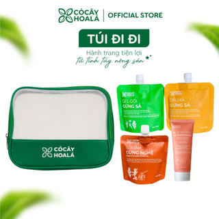 TÚI Du Lịch - Combo Chăm Sóc Toàn Diện Travelsize Cỏ Cây Hoa Lá | Nhà Mộc Nhiên