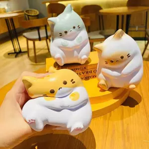 ECK Mèo Mới Giảm Căng Thẳng Squishy Đồ Chơi PU Chậm Bóp Antistress Bóng Hoạt Hình Bàn Đồ Trang Trí Squishy Giảm Căng Thẳng Đồ Chơi HOT