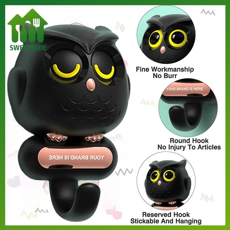 SWEET Thời Trang Hình Cú Móc Đa Năng Mũ Khăn Chìa Khóa Móc Treo Tường Lưu Trữ Ra Nhà Bếp Phòng Tắm Tổ Chức Móc Treo n
