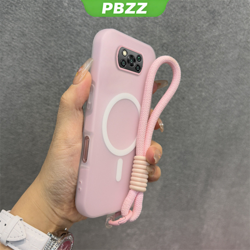 Ốp 2 Trong 1 Cho POCO X3 PRO POCO X3 NFC POCO X3 Vỏ Điện Thoại Chống Sốc Thiết Kế Mới Thẩm Mỹ Vỏ Thạch Màu Kép Có Dây Buộc Từ Tính Không Dây GDBSWX01