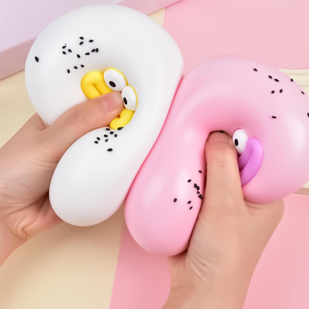 Chú Hề Vui Nhộn Bóp Đồ Chơi Xúc Xích Miệng Lo Âu Giảm Căng Thẳng Bóng Hoạt Hình Mini Miệng Lớn Fidget Cảm Giác Pinch Đồ Chơi