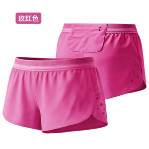 Summer Hot Selling Sports Shorts Men's and Women's Same Track and Field Running Marathon Quick-Drying Racing Three-Point Lining Waist Bag Pants jDu3