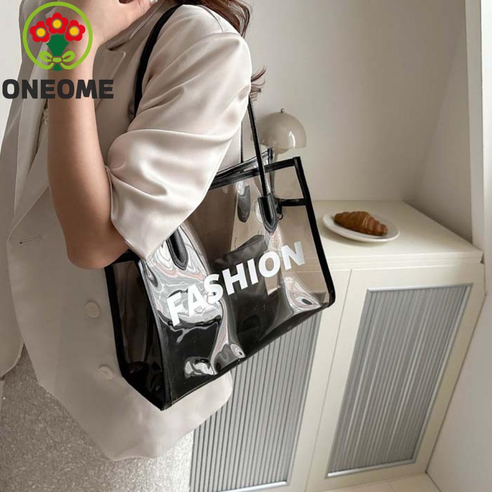 ONEOME 2 cái / bộ Túi xách PVC trong suốt, Túi thạch trong suốt bằng da ...