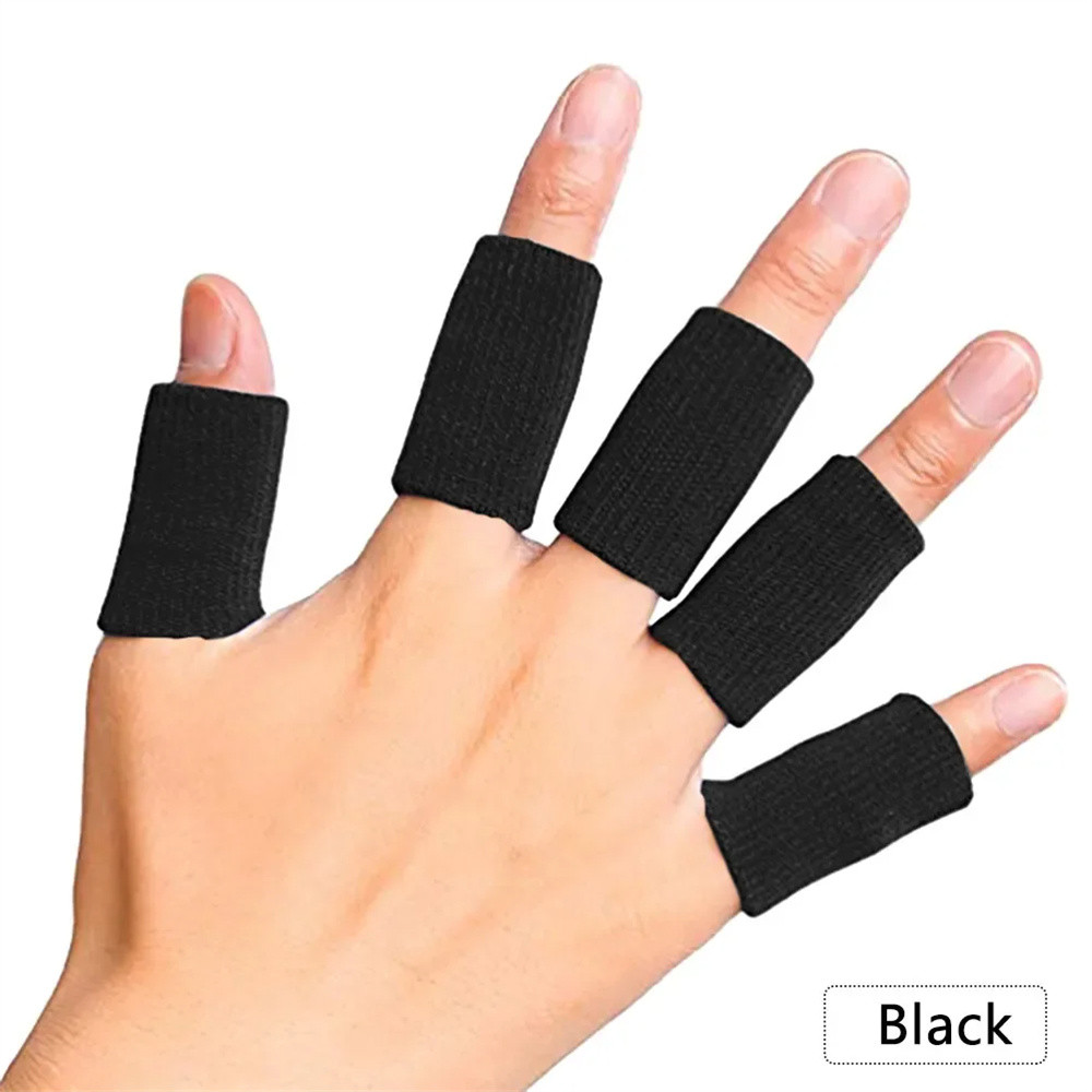 10 Chiếc Bảo Vệ Ngón Tay Viêm Khớp Hỗ Trợ Ngón Tay Cái Nẹp Bảo Vệ Ngón Tay Thể Dục Thể Thao Bóng Rổ Tập Gym Co Giãn Ngón Tay Tay áo