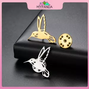 MYPANDA Trâm cài ve áo hình hummingbird bằng hợp kim, chân bapa, phù hợp làm quà tặng Valentines.