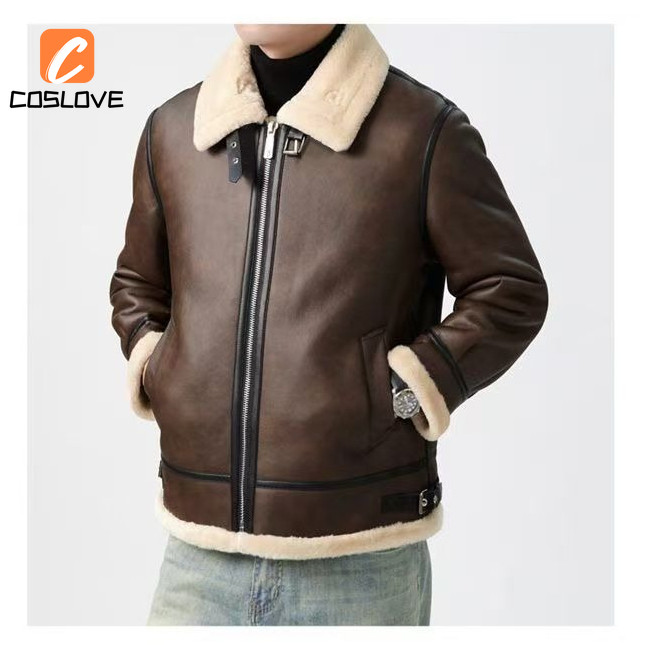 Hàng sẵn có - Áo khoác cosplay Resident Evil Leon da thật, thiết kế nghệ thuật, quần áo dài tay