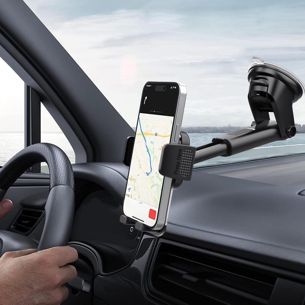 Hút Điện Thoại Ô Tô Gắn 360 Xoay Được Mạnh Tay Cầm Đa Năng Gắn Giá Đỡ Điện Thoại Tự Động Cho Xe Tải SUV Điều Hướng