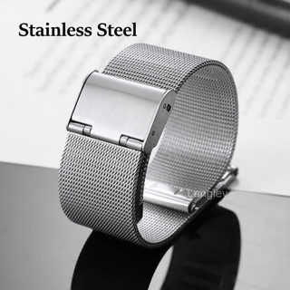 Dây đeo đồng hồ lưới Milanese siêu mỏng Dây đeo đồng hồ bằng thép không gỉ phát hành nhanh 16 / 18 / 20 / 22mm Unisex thay thế cho nam nữ