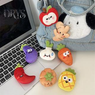 (TFT) 1 Sáng Tạo Ngộ nghĩnh Rau Trái Cây Sang Trọng Búp Bê Móc Khóa Vỏ Dễ Thương Túi Mặt Dây Chuyền Schoolbag Phụ Kiện Quà Tặng Vòng Chìa Khóa Ô Tô MỚI