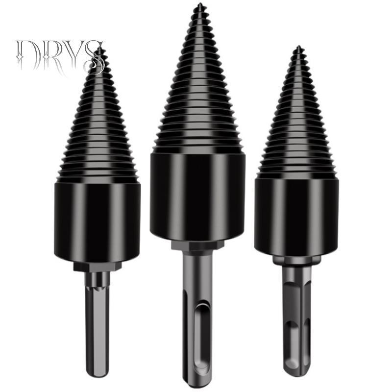 (TFT) Dụng cụ chia mũi khoan gỗ củi xẻ xẻ hình nón Bộ chia gỗ MỚI
