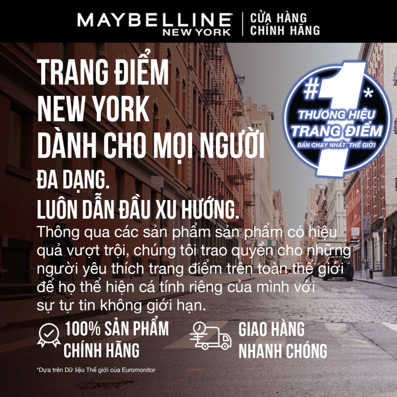 [QUÀ TẶNG KHÔNG BÁN] Gương trang điểm tiện lợi gấp gọn màu đen Maybelline New York