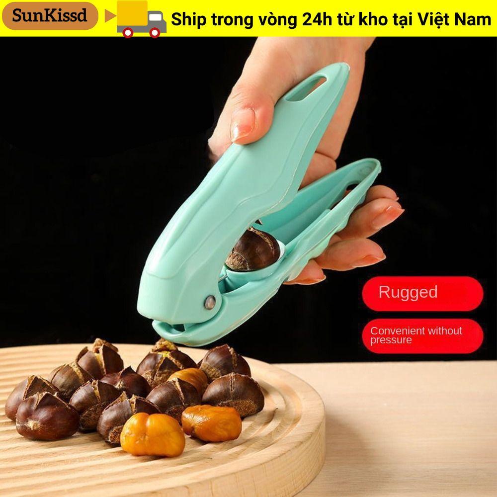 Máy kẹp hạt dẻ SUNKISSD, Dụng cụ mở đai ốc gia dụng đa chức năng, Cắt đai ốc tiện lợi Máy cắt vỏ hạt dẻ