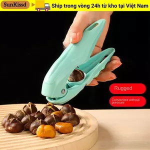Máy kẹp hạt dẻ SUNKISSD, Dụng cụ mở đai ốc gia dụng đa chức năng, Cắt đai ốc tiện lợi Máy cắt vỏ hạt dẻ