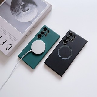 Ốp Silicon Từ Tính Silicon Lỏng Cho Samsung Galaxy S26 S25 S24 S23 S22 S21 Ultra Plus S25 S24 S23 S21 FE Nhung Lót Full Gói Bảo Vệ Camera Chống Rơi