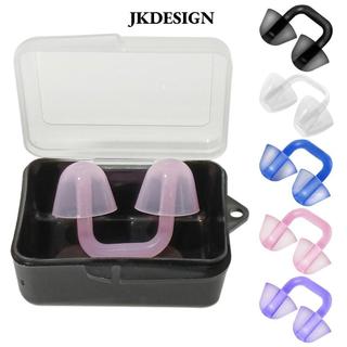 JKDESIGN - Kẹp Mũi Bơi Silicone Mềm, Chống Thấm Nước, Nhiều Màu Sắc An Toàn, Phù Hợp Cho Bơi Lội, Lặn Và Lướt Sóng