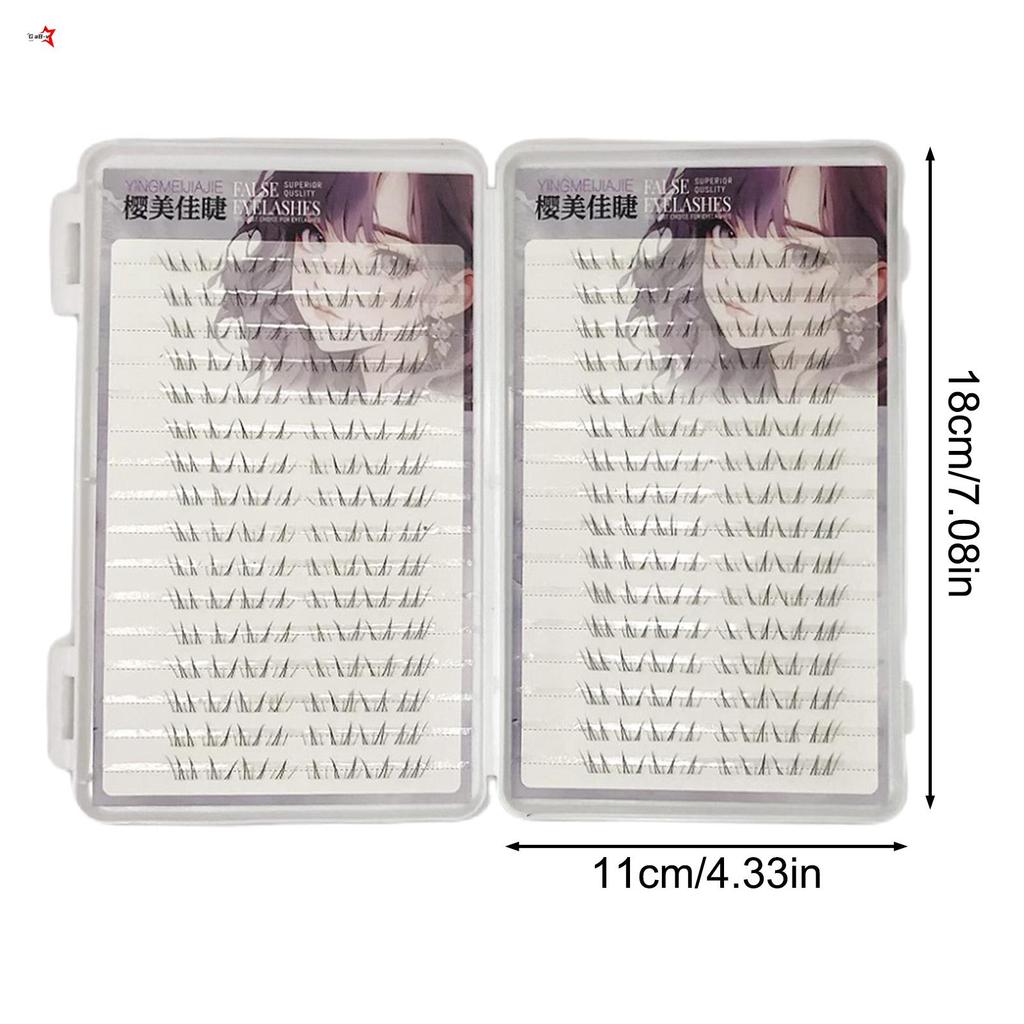 C-Curl Đen Sợi Tổng Hợp Lông Mi Dưới 5-7mm Chiều Dài Hỗn Hợp Cho Trang Điểm Truyền Thống Hanfu