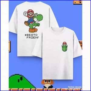 Áo thun Yoshi thoải mái mùa hè, thiết kế từ phim GN The Super Mario Galaxy, short sleeve