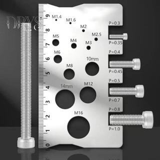 (TFT) Vít Thread Pitch Gauge Thước Đo Dụng Cụ Đo Bu Lông Đai Ốc Số Liệu Gia Công Sợi Vít Máy Đo Góc Mô Hình Đo MỚI