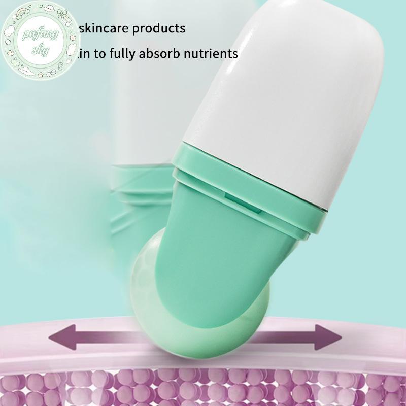 Con lăn đá hai đầu PUSKY dành cho mặt bọng mắt Đau nửa đầu Giảm đau và chấn thương nhỏ Mặt Con lăn Massage trị liệu lạnh Chăm sóc da VN