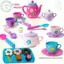 PUSKY 1 Bộ Ấm Trà Trà Thực Phẩm Giả Vờ Chơi Đồ Chơi Trẻ Em Mô Phỏng Bộ Trà Nhà Bếp Trà Chiều Đồ Chơi Cho Bé Trai Bé Gái Quà Tặng Sinh Nhật VN