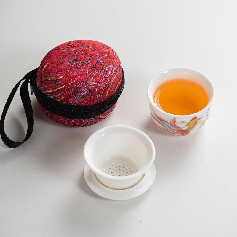 Bộ trà du lịch uống nước một người di động 110ml One Pot One Cup