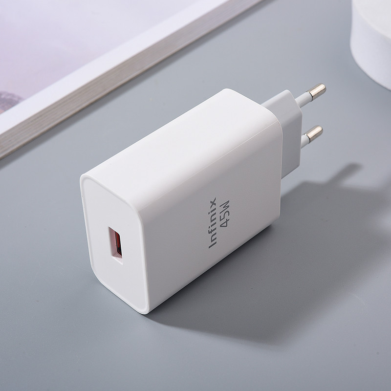 Infinix 45W Sạc EU Bộ Chuyển Đổi Nguồn Sạc Siêu Nhanh 6A USB C Cáp Cho Infinix Hot 40 30 Pro 40i 30i Note 40 30 Pro Zero 30