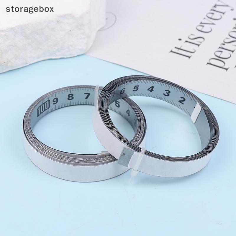 [Hộp lưu trữ] Thước băng tự dính Thước dây thép Thước dây mét Chiều dài 1M / 2M cho bộ định tuyến T-tra Máy cưa bàn Dụng cụ đo hộ gia đình Đẹp