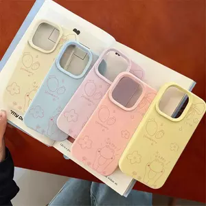 Meng Qiao Mei Qu phù hợp với 16 vỏ điện thoại, vỏ silicon iPhone 17 Air 14/13/11 Pro