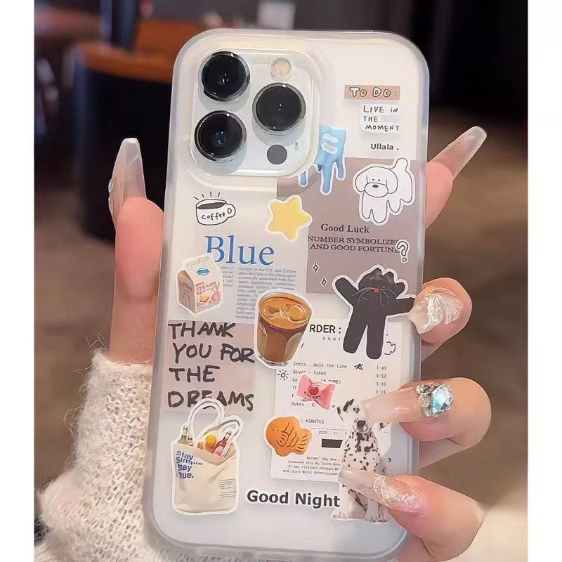 Ốp Lưng Cho IPhone 12 11 15 13 14 Pro Max 16 15 14 Plus 11 12 13 XS MAX XR X Ốp Lưng Hình Chú Chó Con Dễ Thương Sáng Tạo
